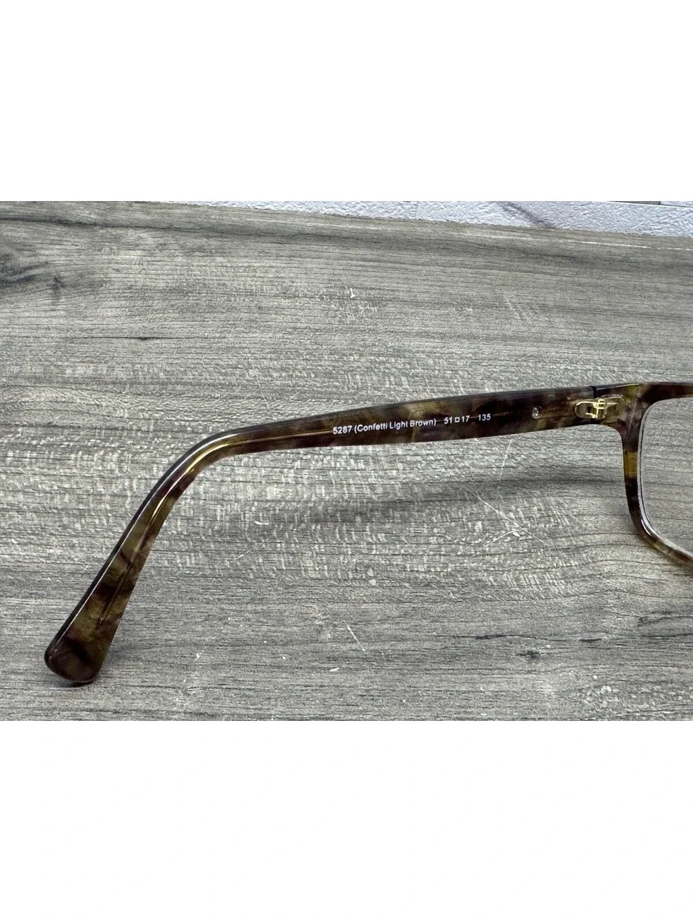 COACH Eyeglasses HC6065 5287 Confetti Light Brown 51-17-135 FRAMES ONLY